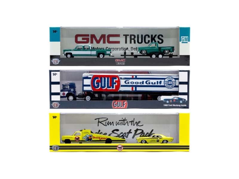 Auto-Haulers Release 88 Assortment SET OF 3 Diecast 1:64 Scale Models - M2 Machines 36000-88