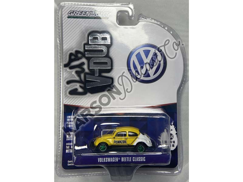 CHASE Classic Volkswagen Beetle - Pennzoil Racing (Club Vee-Dub Series 16) Diecast 1:64 Scale Model - Greenlight 36070E
