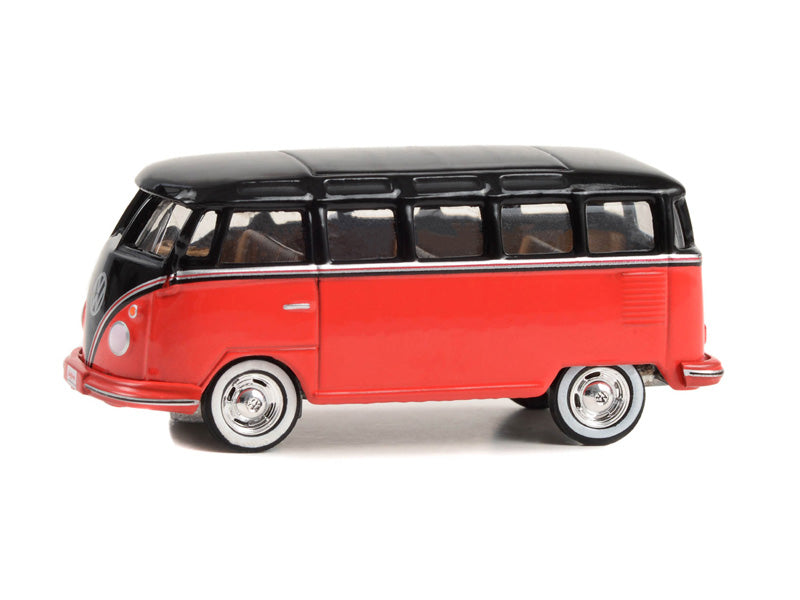 1956 Volkswagen 23-Window Microbus - Red and Black (Barrett-Jackson Scottsdale Edition) Series 12 Diecast 1:64 Scale Model - Greenlight 37290B