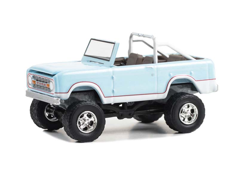1970 Ford Bronco Custom - Sea Foam Green (Barrett-Jackson ‘Scottsdale Edition’ Series 13) Diecast 1:64 Scale Model - Greenlight 37300B
