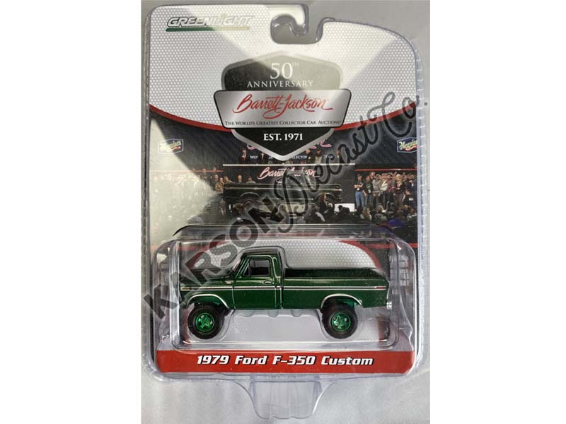 CHASE 1979 Ford F-350 Custom - Emerald Green (Barrett-Jackson ‘Scottsdale Edition’ Series 13) Diecast 1:64 Scale Model - Greenlight 37300D