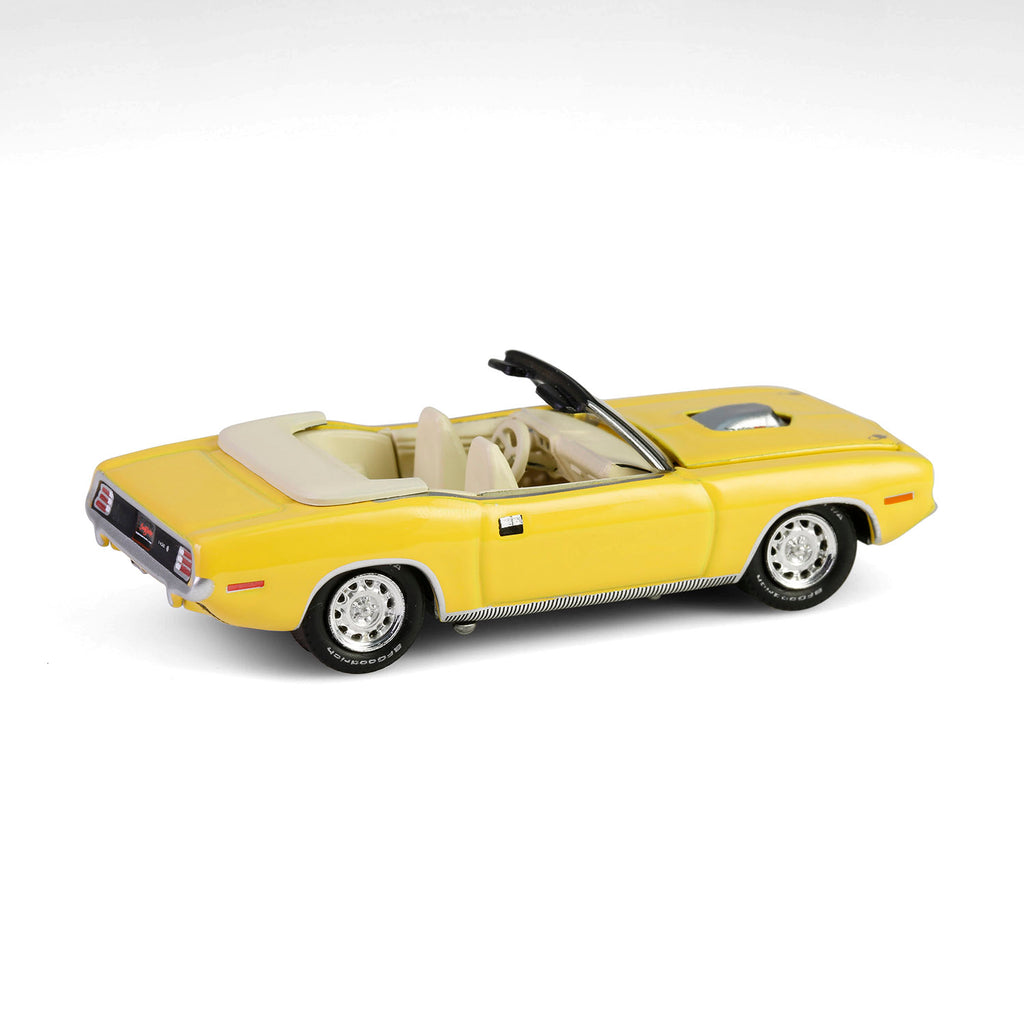 1970 Plymouth 'Cuda Convertible - Yellow (Barrett-Jackson Series 15) Diecast 1:64 Scale Model - Greenlight 37320E