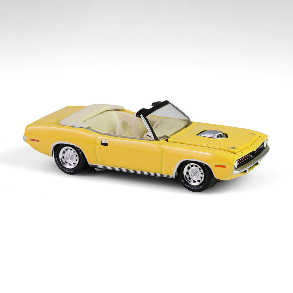 1970 Plymouth 'Cuda Convertible - Yellow (Barrett-Jackson Series 15) Diecast 1:64 Scale Model - Greenlight 37320E