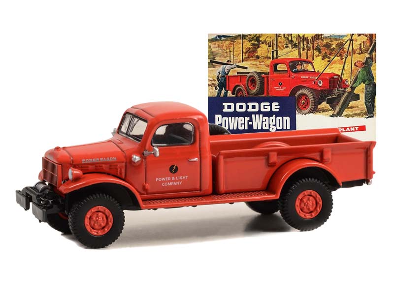 1945 Dodge Power Wagon - A Self-Propelled Power Plant (Vintage Ad Cars) Series 9 Diecast 1:64 Scale Models - Greenlight 39130A