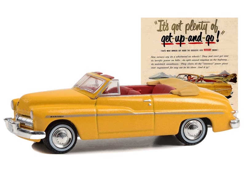 1949 Mercury Eight Convertible - It’s Got Plenty Of Get-Up-And-Go! (Vintage Ad Cars) Series 9 Diecast 1:64 Scale Model - Greenlight 39130B