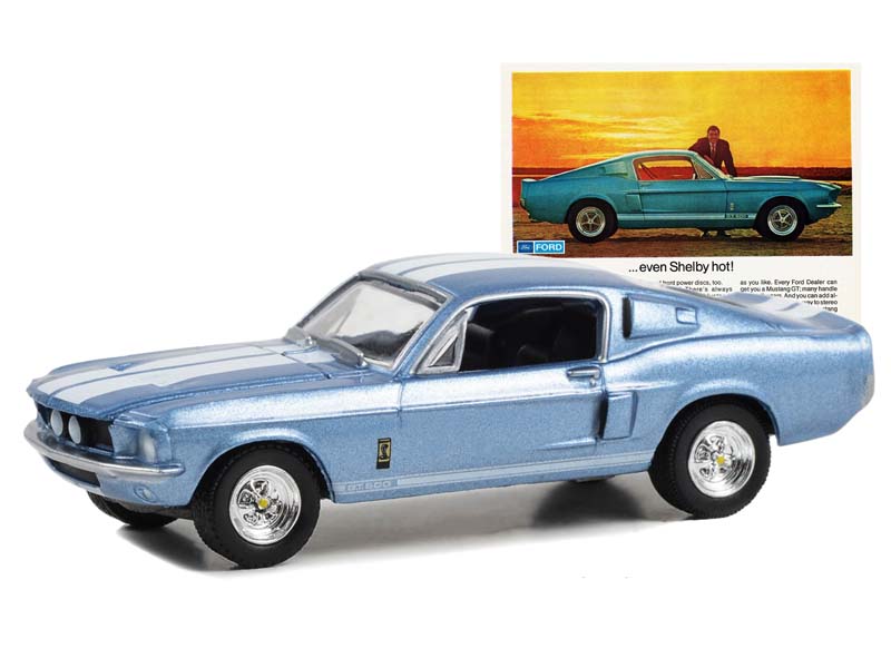 1967 Shelby GT500 - Order Your Mustang As Hot As You Like (Vintage Ad Cars) Series 9 Diecast 1:64 Scale Model - Greenlight 39130C
