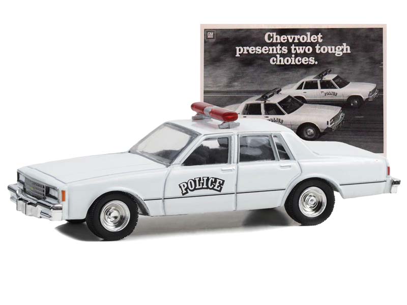 1980 Chevrolet Impala 9C1 Police - Chevrolet Presents.. (Vintage Ad Cars) Series 9 Diecast 1:64 Scale Model - Greenlight 39130E