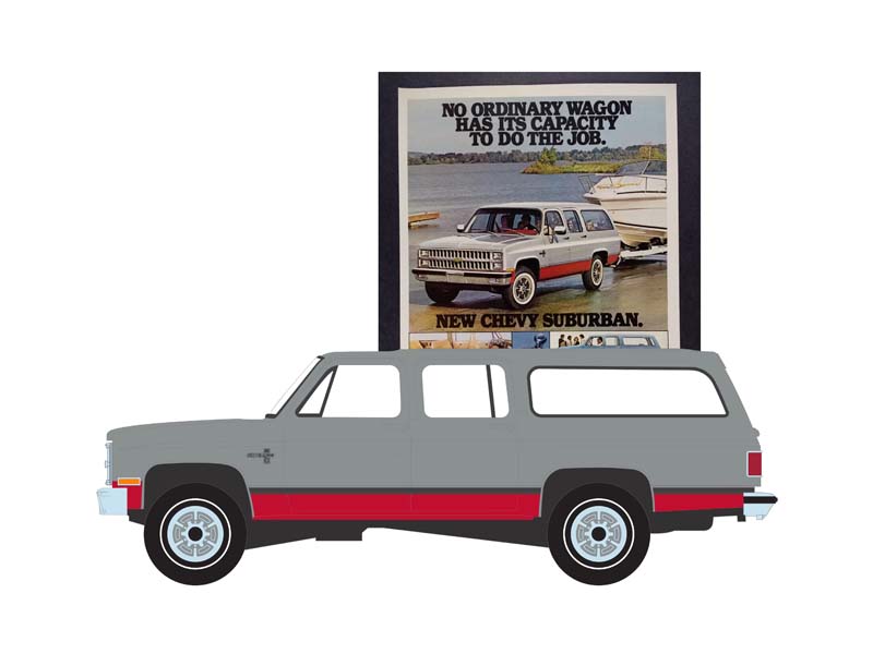 PRE-ORDER 1981 Chevrolet Suburban (Vintage Ad Cars Series 10) Diecast 1:64 Scale Model - Greenlight 39140F