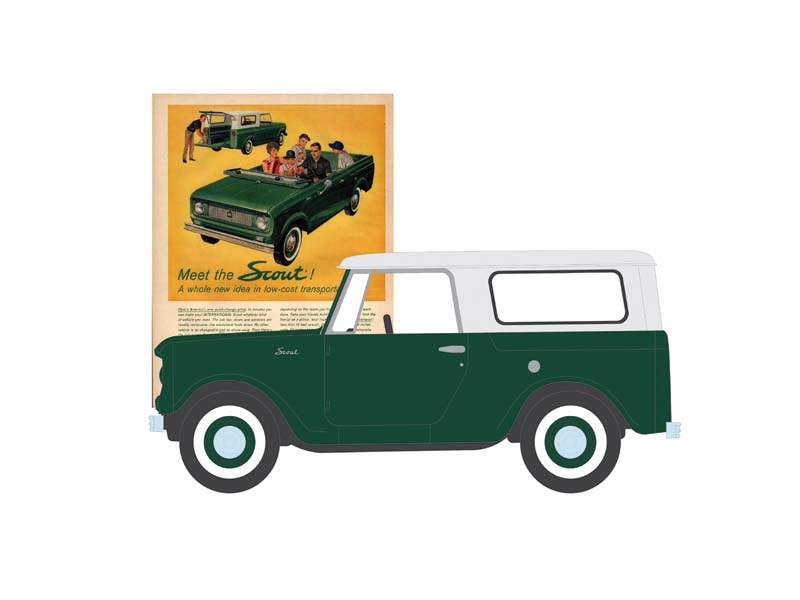 CHASE 1961 Harvester Scout - Meet the Scout! (Vintage Ad Cars Series 11) Diecast 1:64 Scale Model - Greenlight 39150B