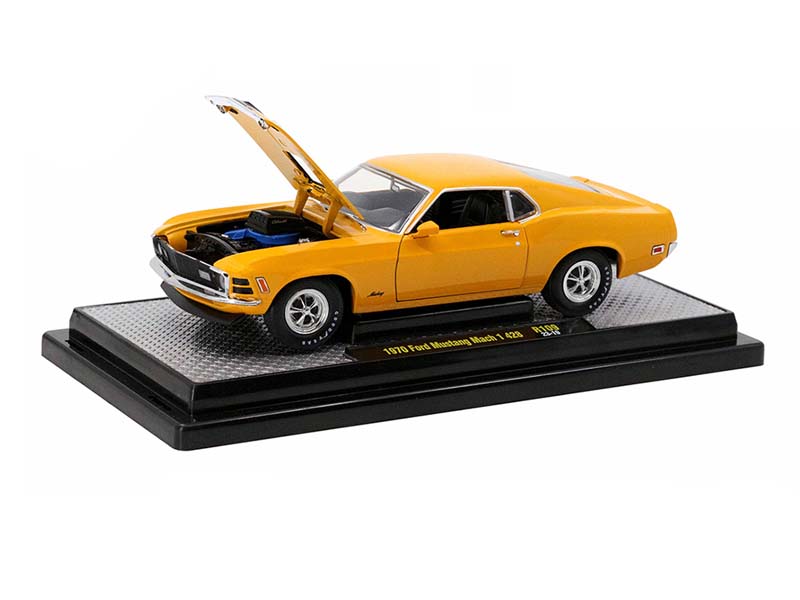 1970 Ford Mustang Mach 1 428 – Orange (Release 109A) Diecast 1:24 Scale Model - M2 Machines 40300-109A