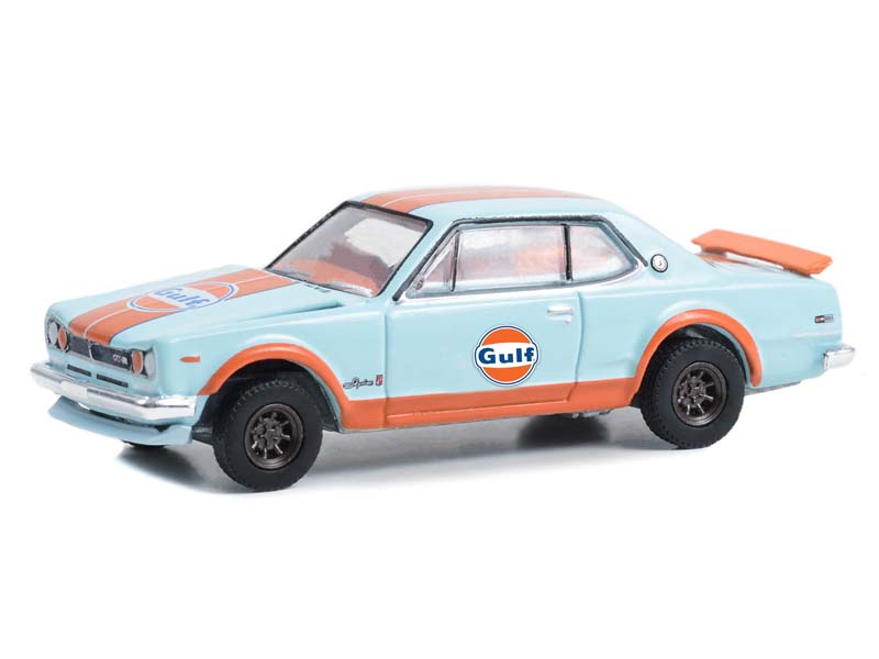 1971 Nissan Skyline GT-R (Gulf Oil Special Edition) Series 1 Diecast 1:64 Scale Models - Greenlight 41135C