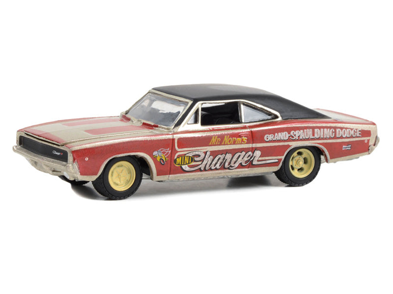 1968 Dodge Charger - Grand Spalding Mini Charger Funny Car Tribute (Running on Empty) Series 16 Diecast 1:64 Scale Model - Greenlight 41160B