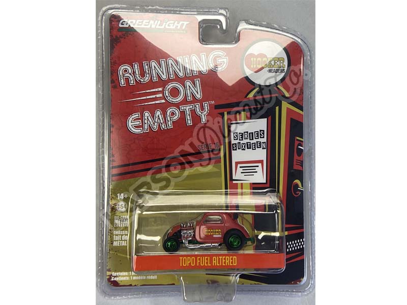 CHASE Topo Fuel Altered - Hooker Headers (Running on Empty) Series 16 Diecast 1:64 Scale Model - Greenlight 41160E