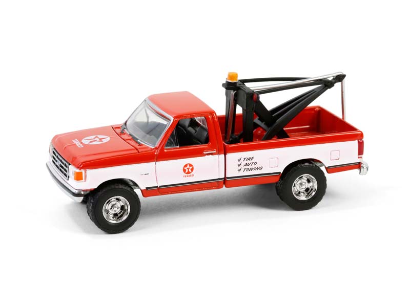 PRE-ORDER 1988 Ford F-250 w/ Drop-In Tow Hook (Texaco Special Edition Series 1) Diecast 1:64 Scale Model - Greenlight 41165D