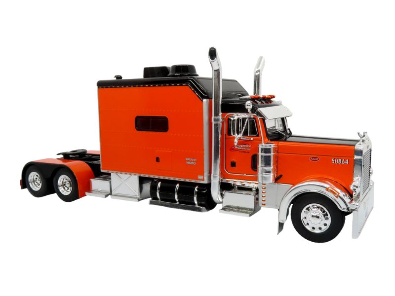 Peterbilt 379 w/ Car Carrier Trailer: Reliable Carriers Diecast 1:43 Scale Model - Iconic Replicas 43-0632