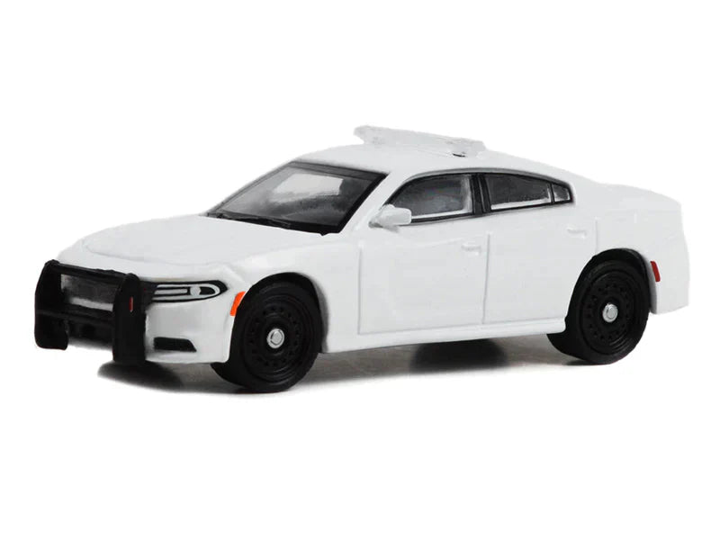 2022 Dodge Charger Pursuit White - Hot Pursuit w/ Lights (Hobby Exclusive) Diecast 1:64 Scale Model - Greenlight 43002