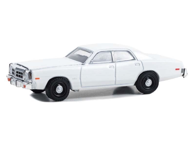 PRE-ORDER 1977-78 Dodge Monaco Police Pursuit White Blank - Hot Pursuit (Hobby Exclusive) Diecast 1:64 Scale Model - Greenlight 43013