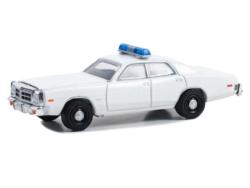 PRE-ORDER 1977-78 Dodge Monaco Police Pursuit - White w/ Light Bar - Hot Pursuit (Hobby Exclusive) Diecast 1:64 Scale Model - Greenlight 43013
