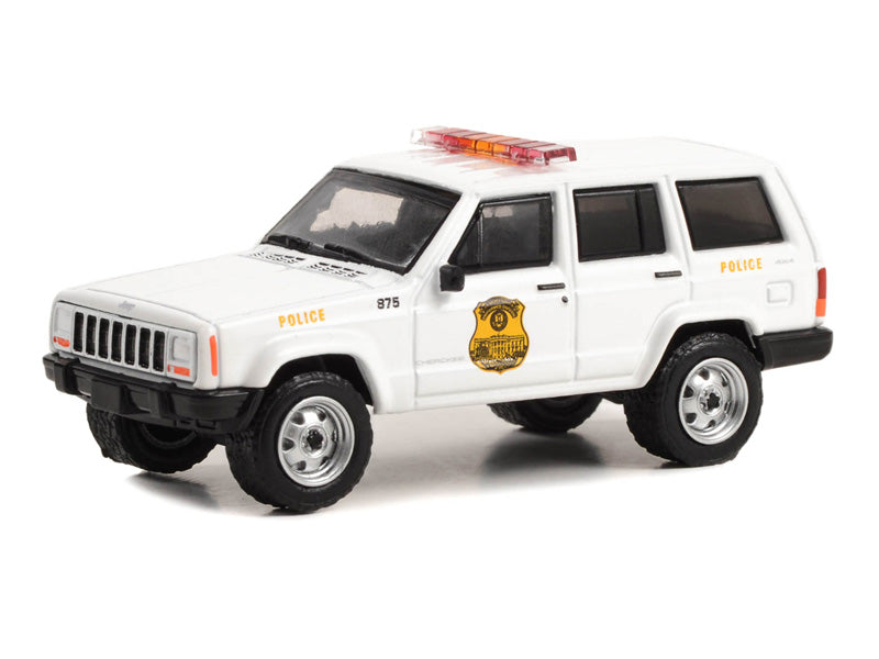 2000 Jeep Cherokee (Hot Pursuit) - United States Secret Service Police (Hobby Exclusive) Diecast Scale 1:64 Model - Greenlight 43015A