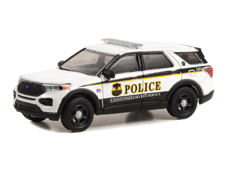 CHASE 2021 Ford Police Interceptor Utility (Hot Pursuit) United States Secret Service Police (Hobby Exclusive) Diecast Scale 1:64 Model - Greenlight 43015F