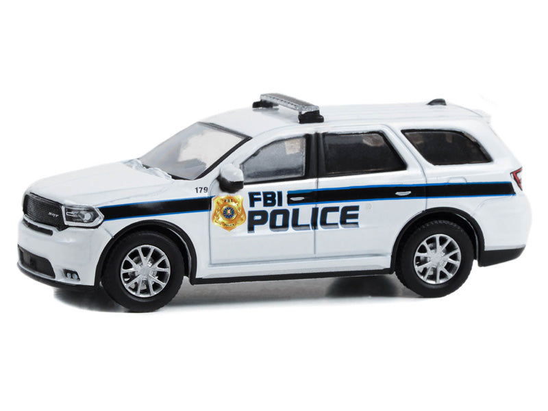 2018 Dodge Durango Police Pursuit (Hot Pursuit Special Edition) - FBI Police Diecast 1:64 Scale Model - Greenlight 43025E
