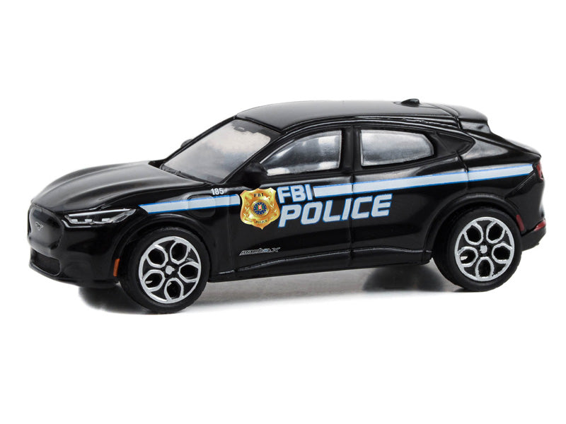 2022 Ford Mustang Mach-E GT (Hot Pursuit Special Edition) - FBI Police Diecast 1:64 Scale Model - Greenlight 43025F