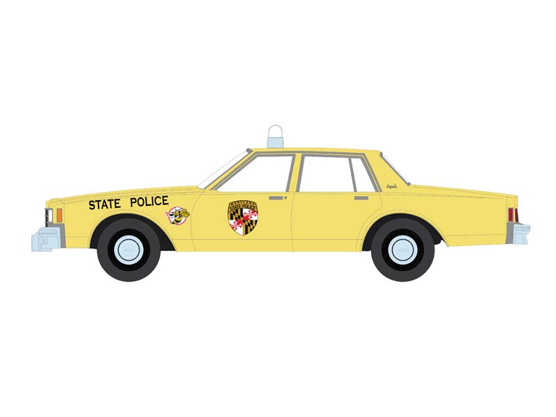 1983 Chevrolet Impala - Maryland State Police (Hot Pursuit Series 45) Diecast 1:64 Scale Model - Greenlight 43030A