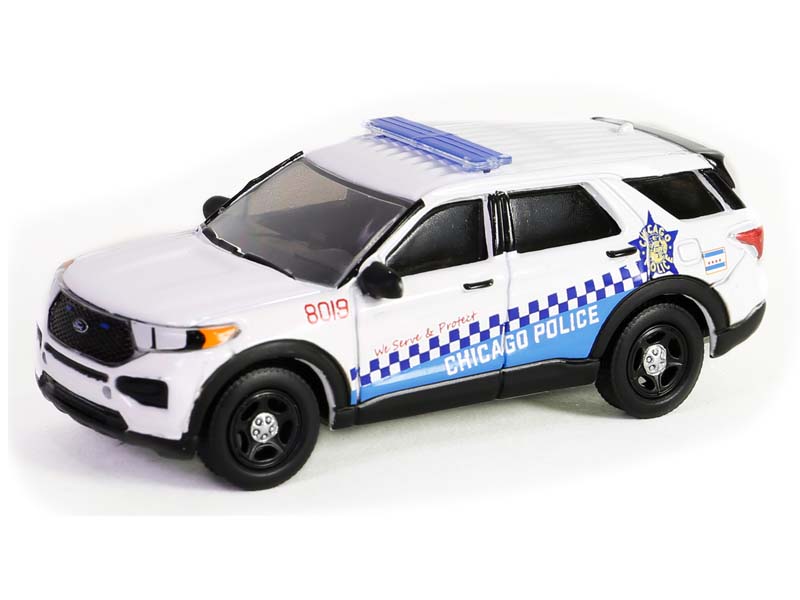 CHASE 2019 Ford Police Interceptor Utility City of Chicago Police Department (Hot Pursuit Series 45) Diecast 1:64 Scale Model - Greenlight 43030D
