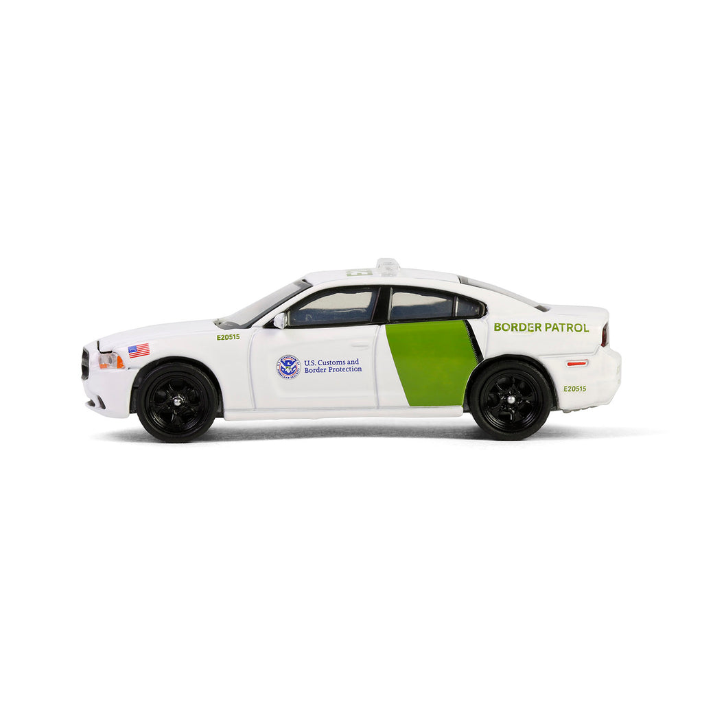 RAW CHASE 2014 Dodge Charger (Hot Pursuit Special Edition - U.S. Customs and Border Patrol) Diecast 1:64 Scale Model - Greenlight 43035D