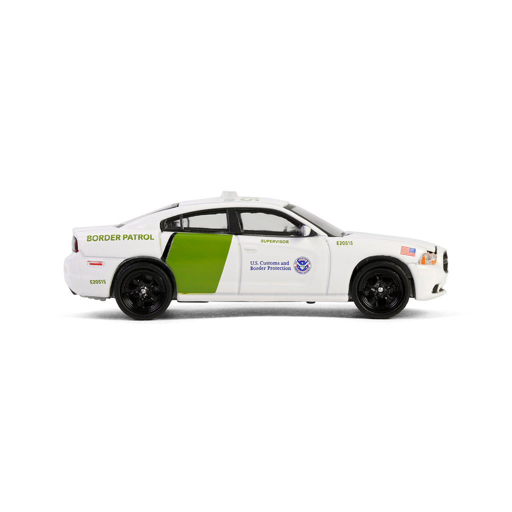 RAW CHASE 2014 Dodge Charger (Hot Pursuit Special Edition - U.S. Customs and Border Patrol) Diecast 1:64 Scale Model - Greenlight 43035D