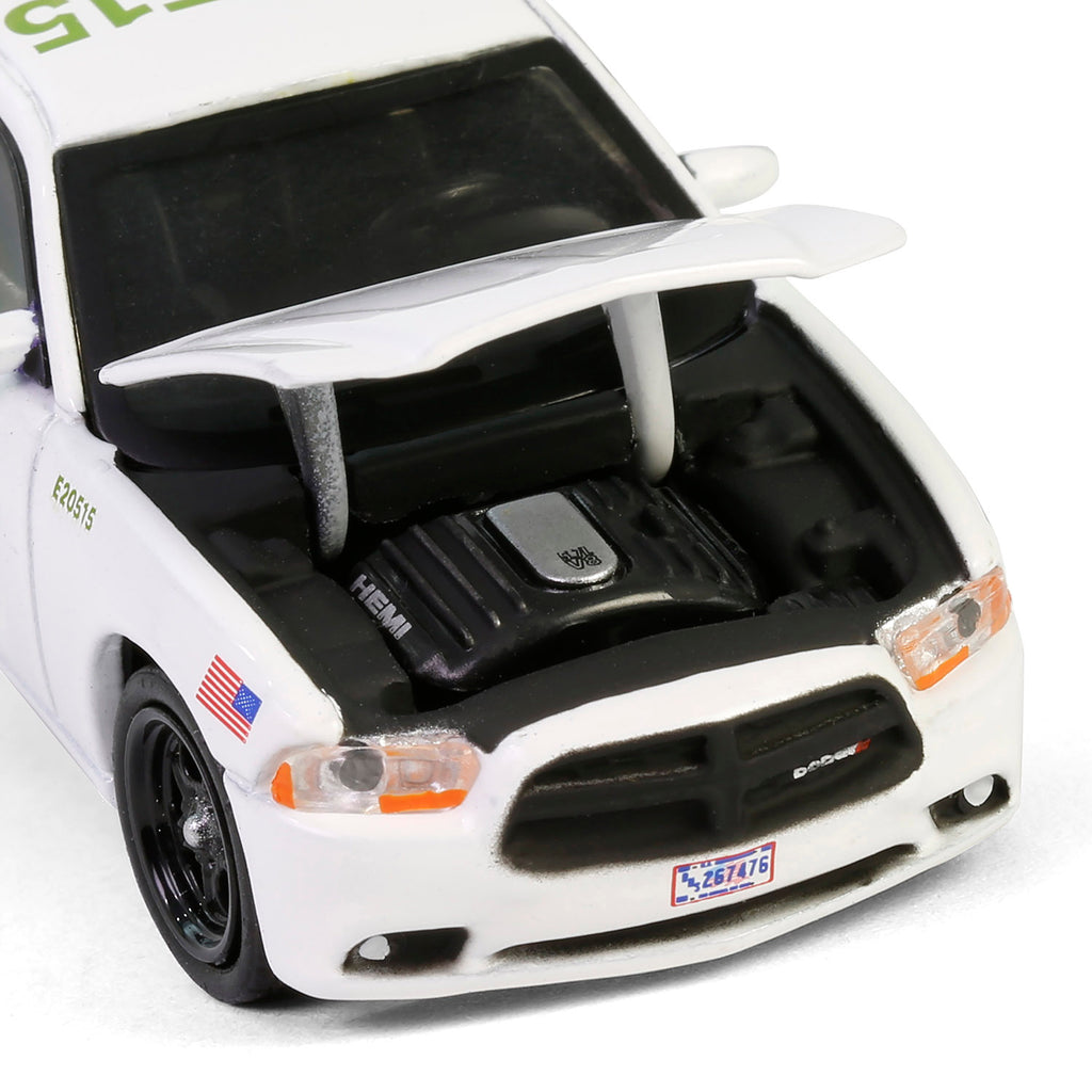 RAW CHASE 2014 Dodge Charger (Hot Pursuit Special Edition - U.S. Customs and Border Patrol) Diecast 1:64 Scale Model - Greenlight 43035D