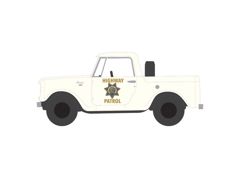 PRE-ORDER 1964 Harvester Scout Half Cab – California Highway Patrol (Hot Pursuit Series 46) Diecast 1:64 Scale Model - Greenlight 43040B