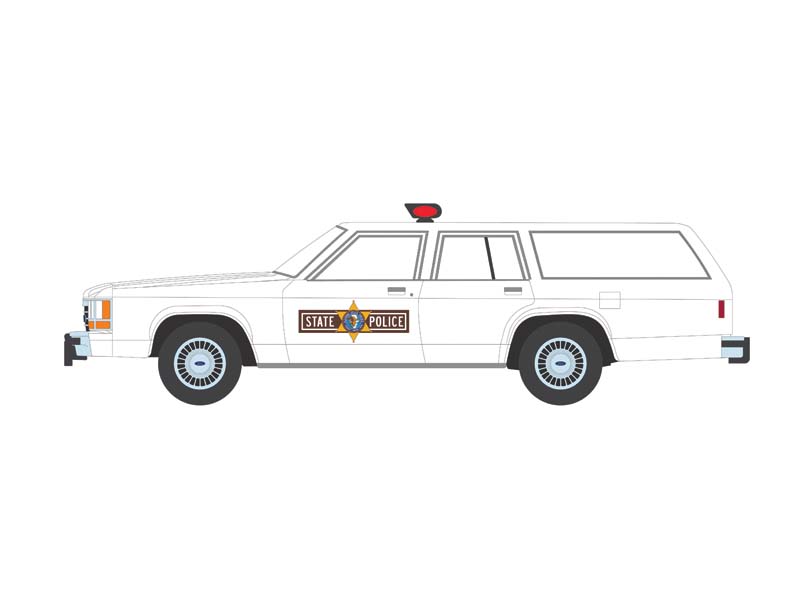 PRE-ORDER 1988 Ford LTD Crown Victoria Wagon - Illinois State Police (Hot Pursuit Series 46) Diecast 1:64 Scale Model - Greenlight 43040C