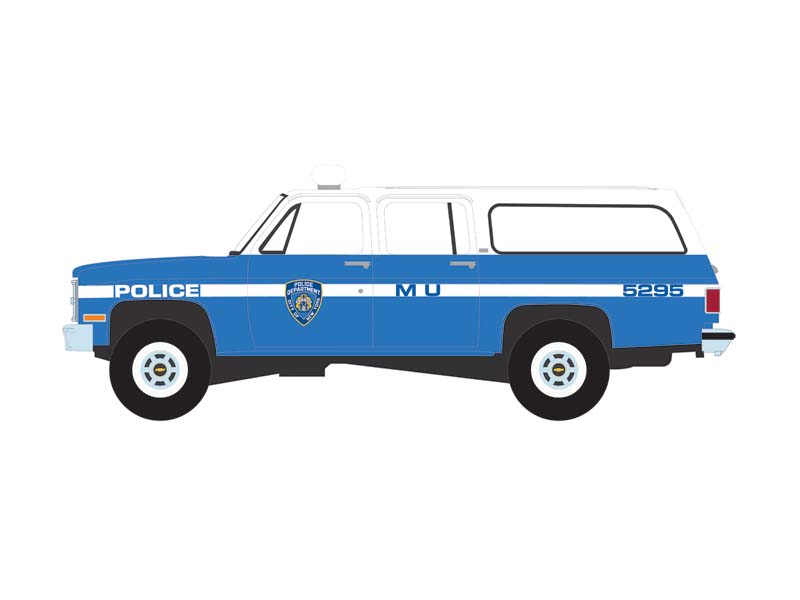 PRE-ORDER 1990 Chevrolet Suburban K2500 Scottsdale - New York City Police Department (Hot Pursuit Series 46) Diecast 1:64 Scale Model - Greenlight 43040D