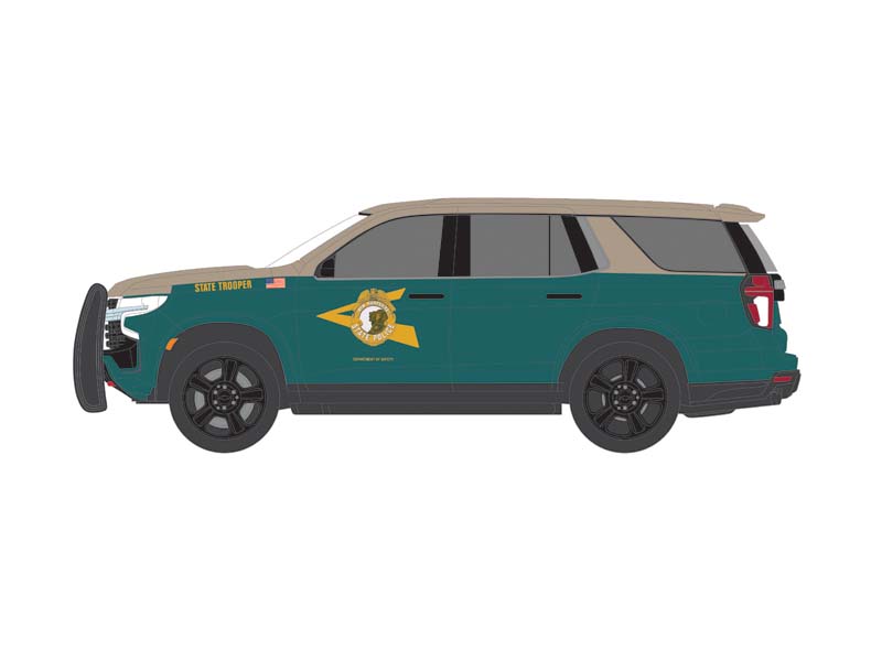 PRE-ORDER 2023 Chevrolet Tahoe Police Pursuit Vehicle New Hampshire State Police (Hot Pursuit Series 46) Diecast 1:64 Scale Model - Greenlight 43040F