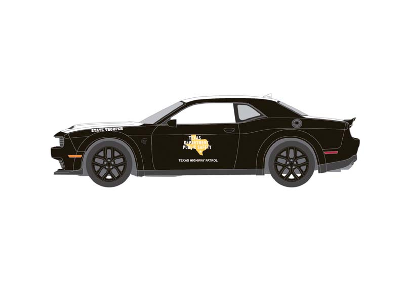 2020 Dodge Challenger SRT Hellcat - Texas Department of Public Safety (Hot Pursuit Series 47) Diecast 1:64 Scale Model - Greenlight 43050E