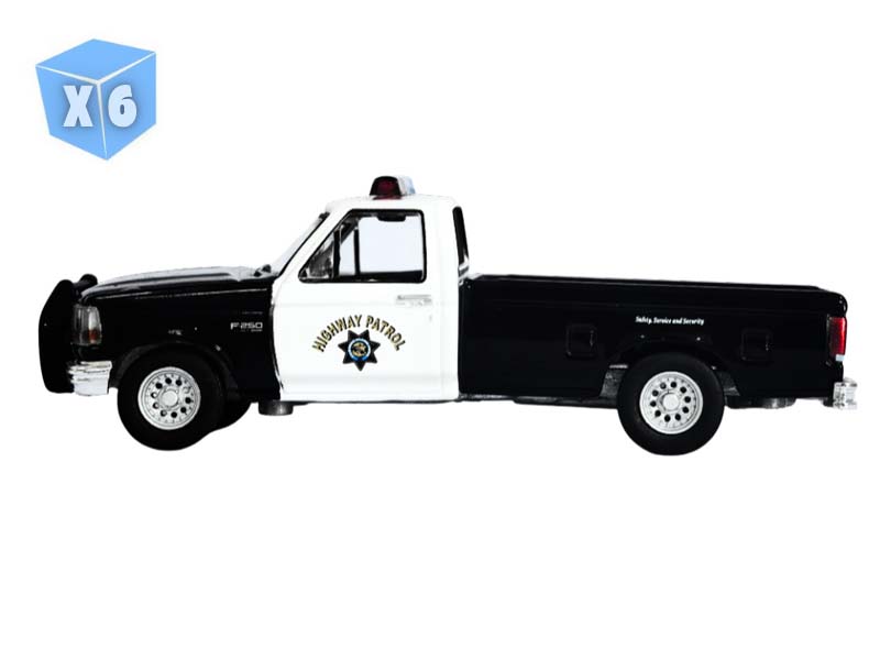 PRE-ORDER - 6 PACK 1996 Ford F-250 - California Highway Patrol (Hot Pursuit Series 48) Diecast 1:64 Scale Model - Greenlight 43060B