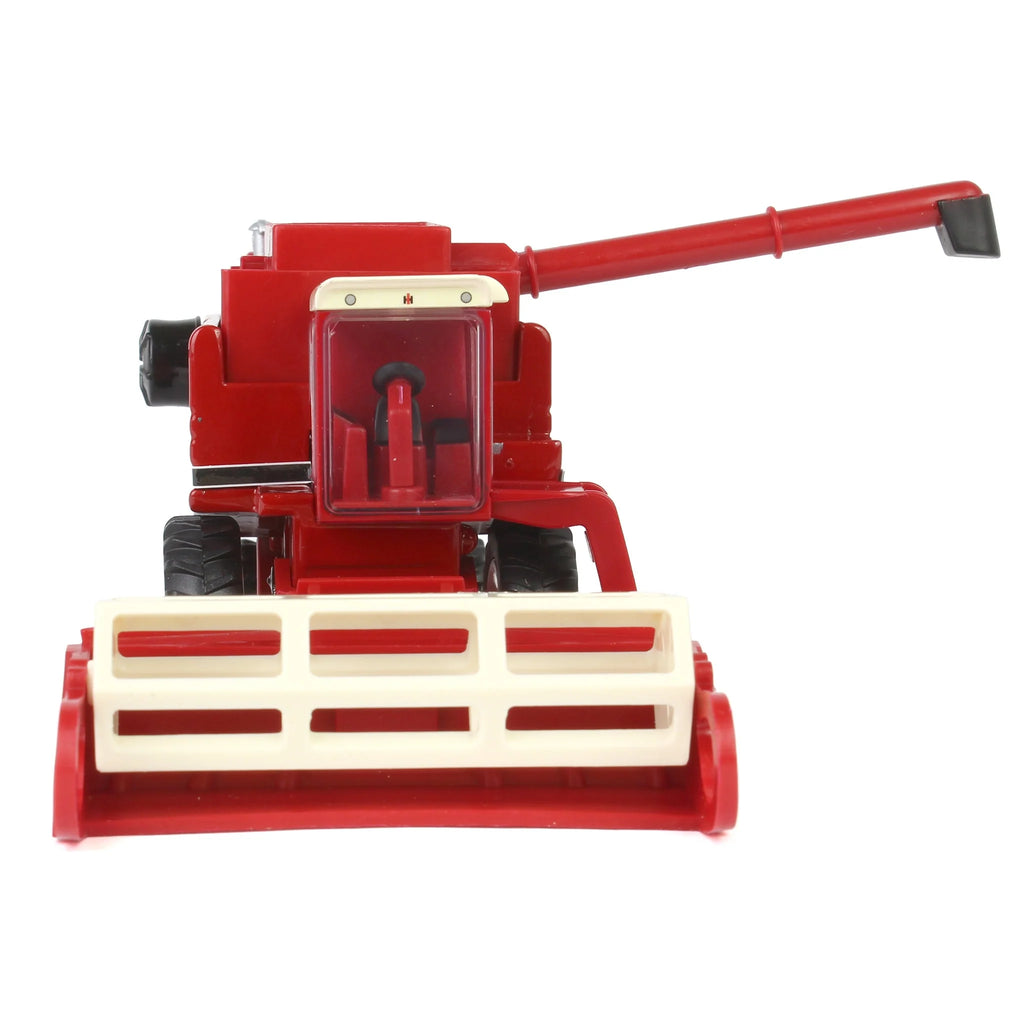 International 1460 Combine w/ Rear Wheel Assist, Corn Head & Grain Head Diecast 1:64 Scale Model - ERTL 44469