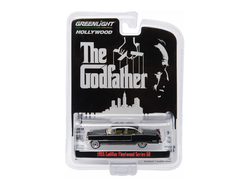 CHASE 1955 Cadillac Fleetwood Series 60 Special (The Godfather) Diecast 1:64 Scale Model – Greenlight 44740B