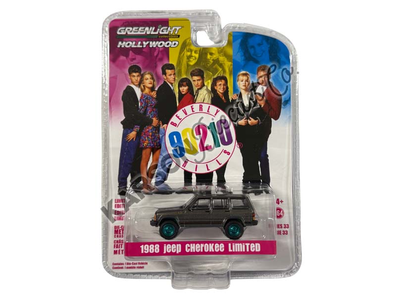 CHASE 1988 Jeep Cherokee Limited - Beverly Hills 90210 (Hollywood Series 33) Diecast 1:64 Scale Model - Greenlight 44930A