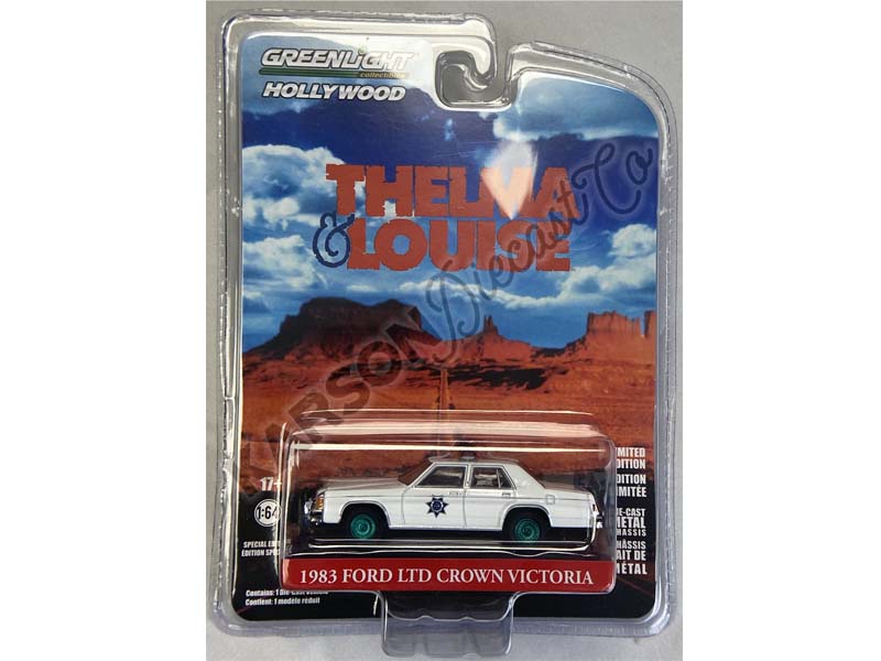 CHASE 1983 Ford LTD Crown Victoria Arizona Highway Patrol - Thelma & Louise (Hollywood Special Edition) Diecast 1:64 Model - Greenlight 44945D