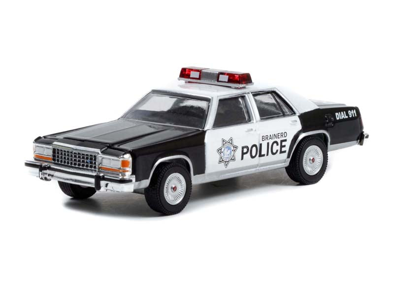 CHASE 1986 Ford LTD Crown Victoria - Brainerd Minnesota Police (Hollywood) Series 35 Diecast 1:64 Model - Greenlight 44950B