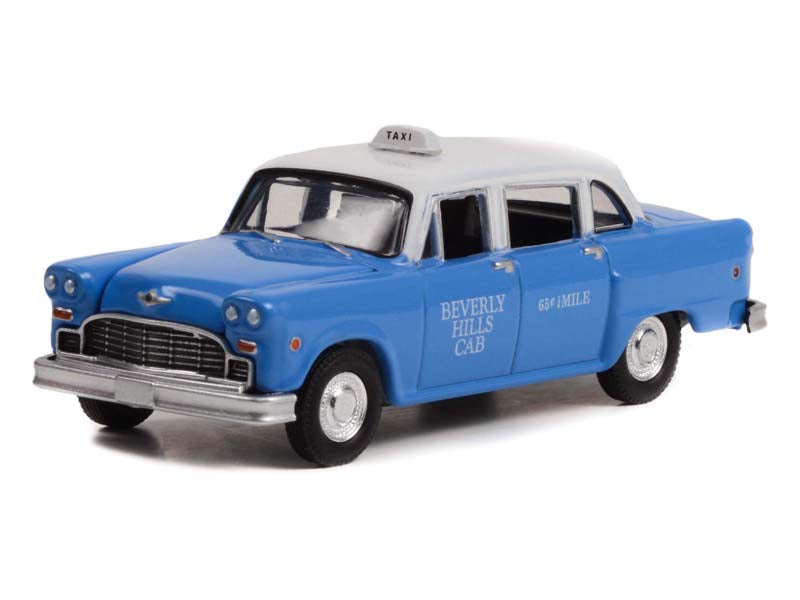 CHASE 1971 Checker Taxi - Beverly Hills Cab Starsky and Hutch (Hollywood) Special Edition Series 2 Diecast 1:64 Scale Model - Greenlight 44955C
