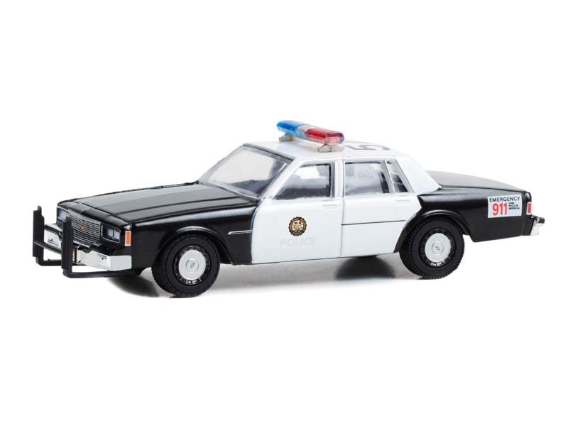 1981 Chevrolet Impala Beverly Hills Police - Beverly Hills Cop (Hollywood Series 39) Diecast 1:64 Scale Model - Greenlight 44990B