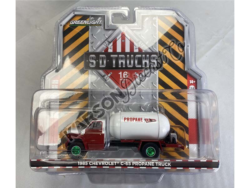 CHASE 1985 Chevrolet C-65 Propane Truck - LP Gas (S.D. Trucks) Series 16 Diecast 1:64 Scale Model - Greenlight 45160A