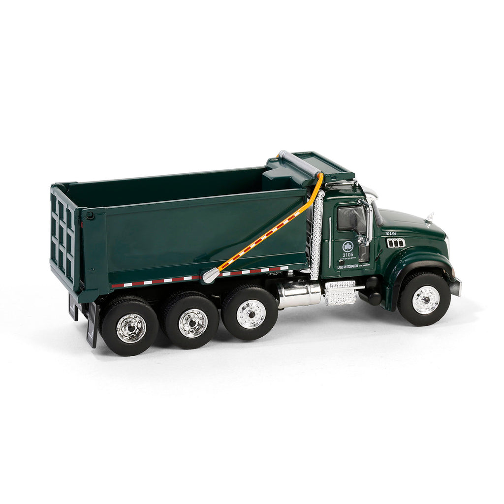 CHROME CHASE 2019 Mack Granite Dump Truck – New York City Department of Parks & Recreation (S.D. Trucks Series 19) Diecast 1:64 Scale Model - Greenlight 45190C