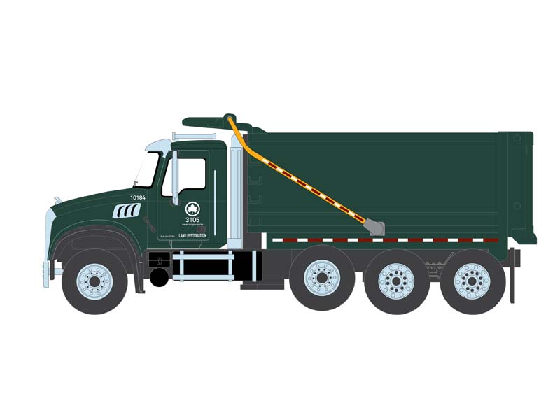PRE-ORDER 2019 Mack Granite Dump Truck – New York City Department of Parks & Recreation (S.D. Trucks Series 19) Diecast 1:64 Scale Model - Greenlight 45190C