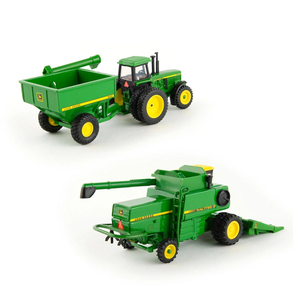 John Deere Vintage 7720 Combine Harvesting Set Diecast 1:64 Scale Model - ERTL 45821