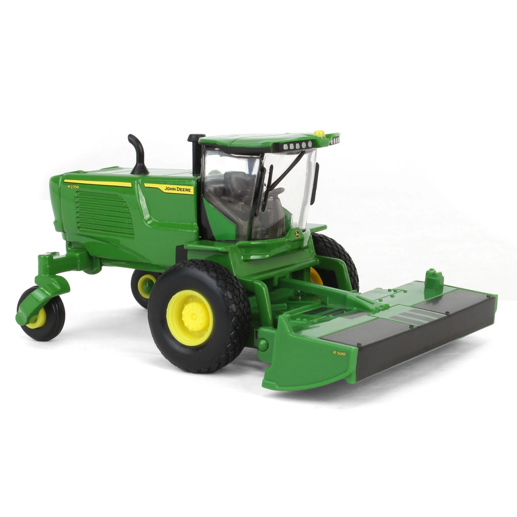 John Deere Haying Set w/ Windrower, Tractor, Hay Rake, Baler & 6 Bales Diecast 1:64 Scale Model - ERTL 45931