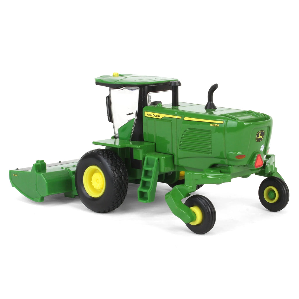 John Deere Haying Set w/ Windrower, Tractor, Hay Rake, Baler & 6 Bales Diecast 1:64 Scale Model - ERTL 45931